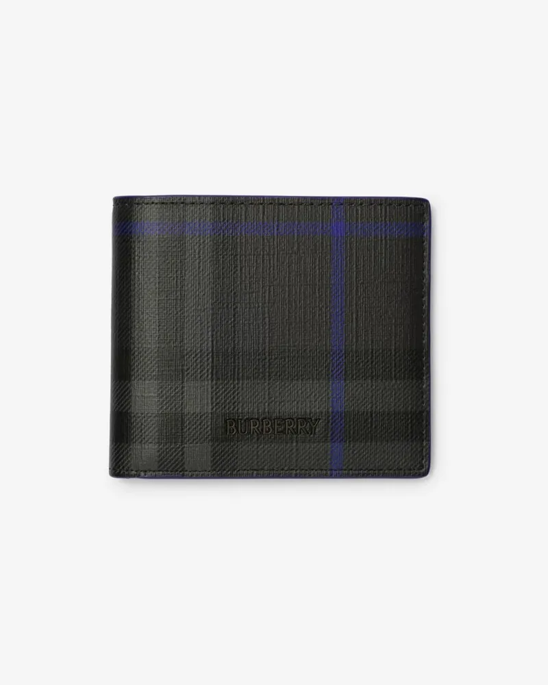 Burberry Faltbrieftasche „City Check Iron-grau
