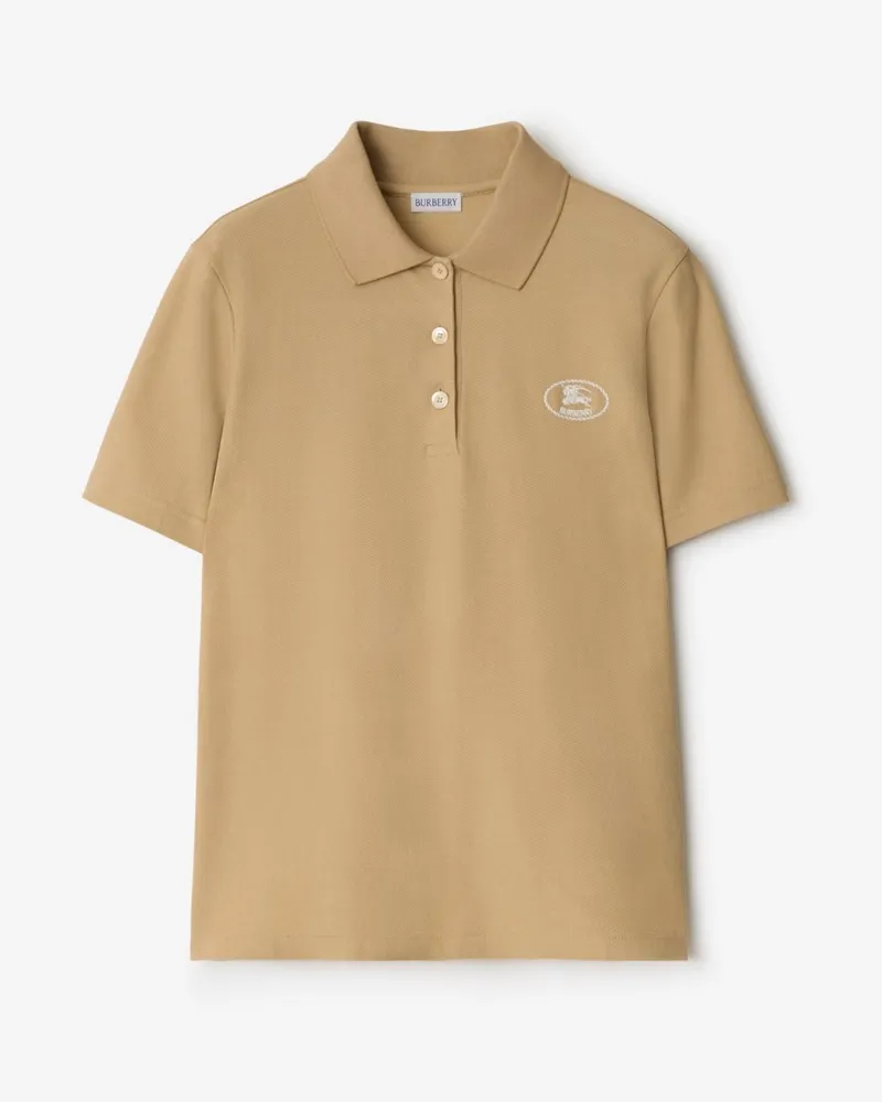 Burberry Baumwoll-Poloshirt Beige-beige