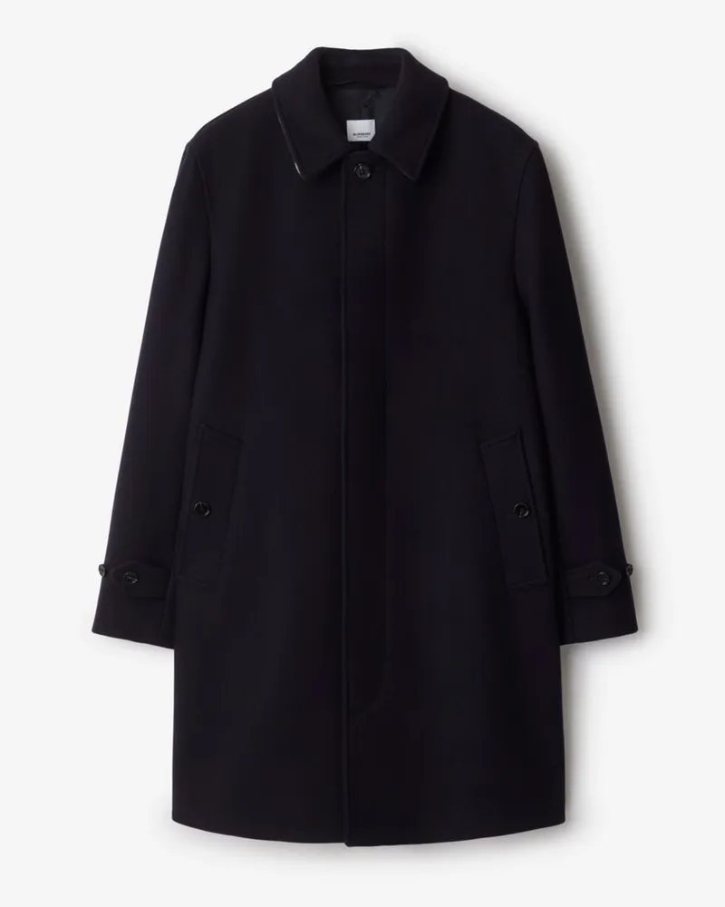 Burberry Mittellanger Wollmisch-Car Coat Dunkles