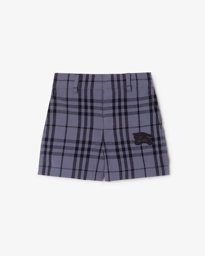 Burberry Baumwollshorts in Check , Size Damson