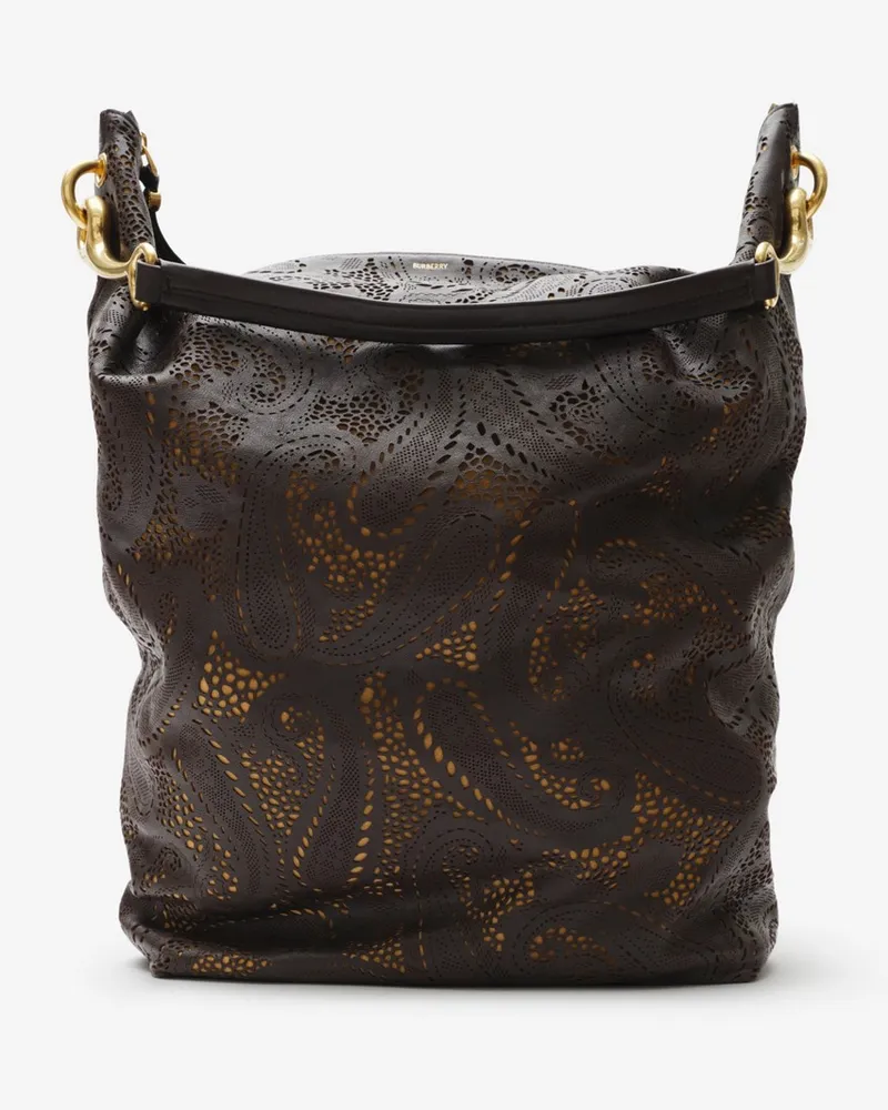 Burberry Große Henkeltasche „Bridle Peat-braun