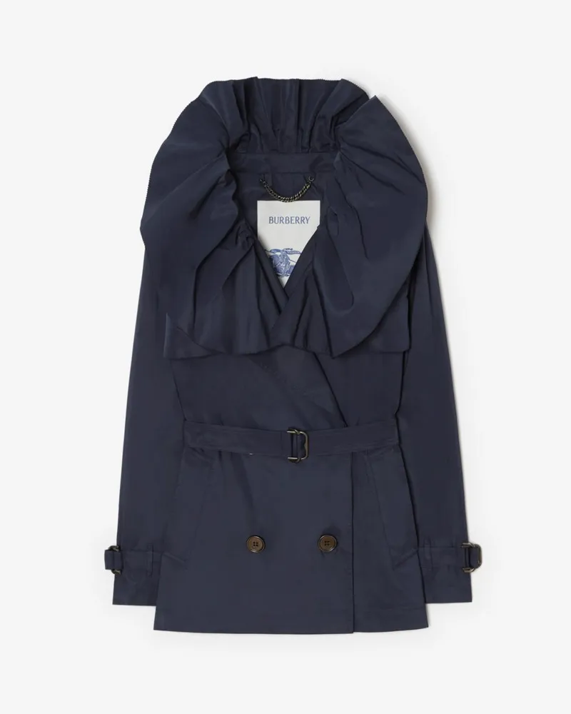 Burberry Faillé-Trenchjacke „Clare“ , Size Dunkles