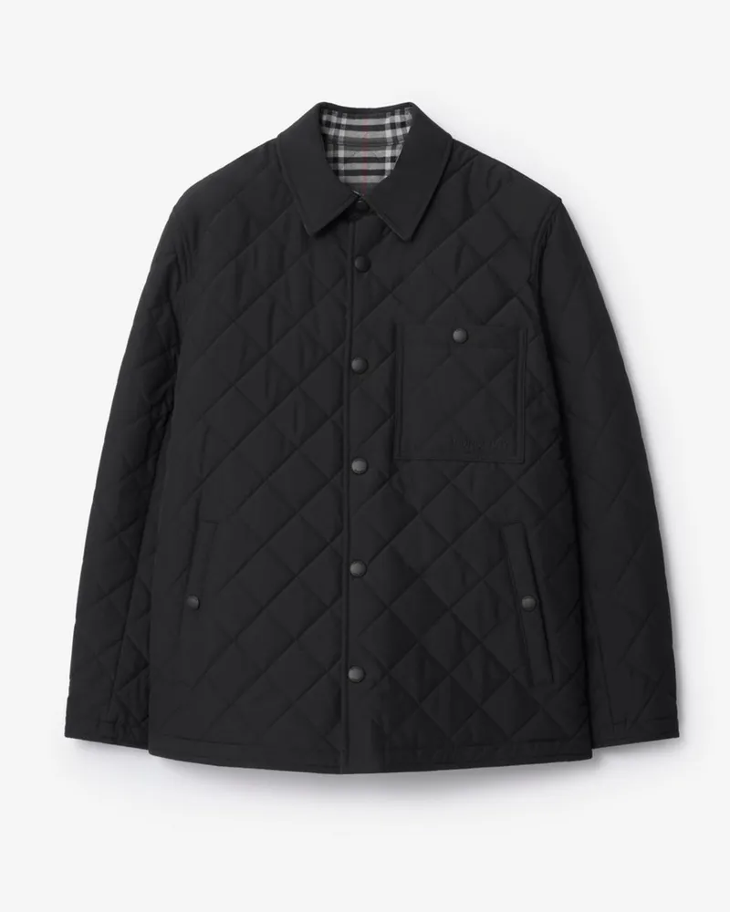 Burberry Wendbare Steppjacke Schwarz