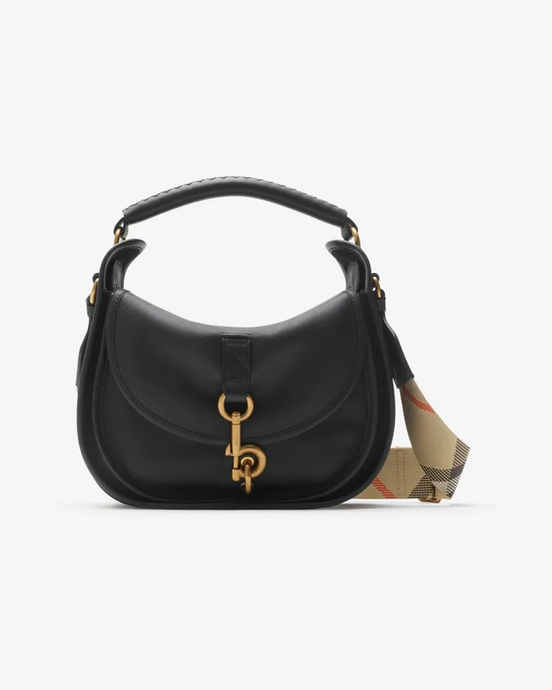 Burberry Kleine Messenger-Tasche „B Clip Black