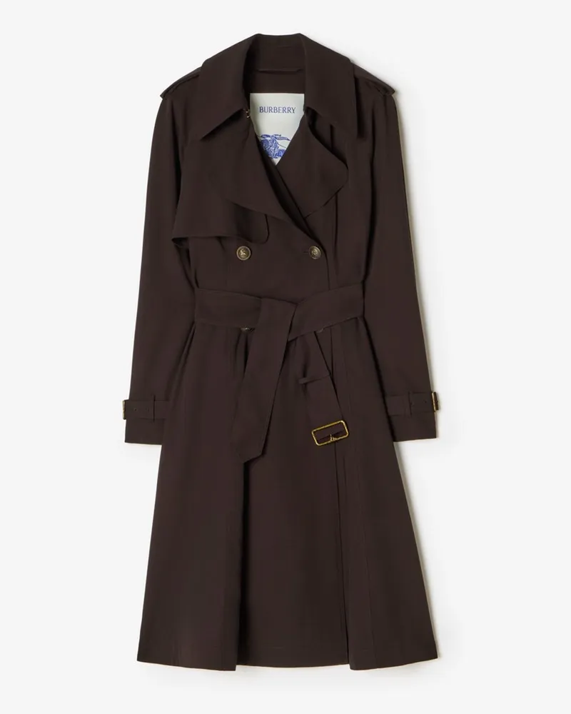 Burberry Langer Woll-Trenchcoat „Pembury“ , Size Crocus