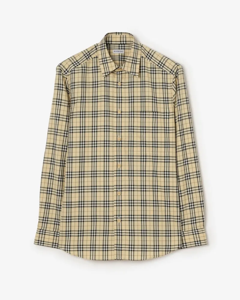 Burberry Baumwollhemd in Check Grain