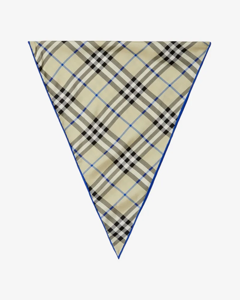 Burberry Seidenschal in Check Lichen