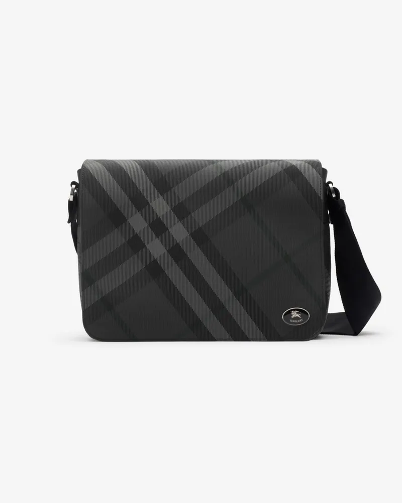 Burberry Messenger-Tasche „Grid Charcoal-grau