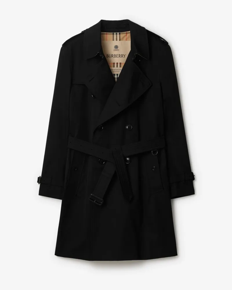 Burberry Mittellanger Heritage-Trenchcoat „Kensington“ , Size Schwarz