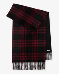 Burberry Wendbarer Kaschmirschal mit Karomuster Cranberry