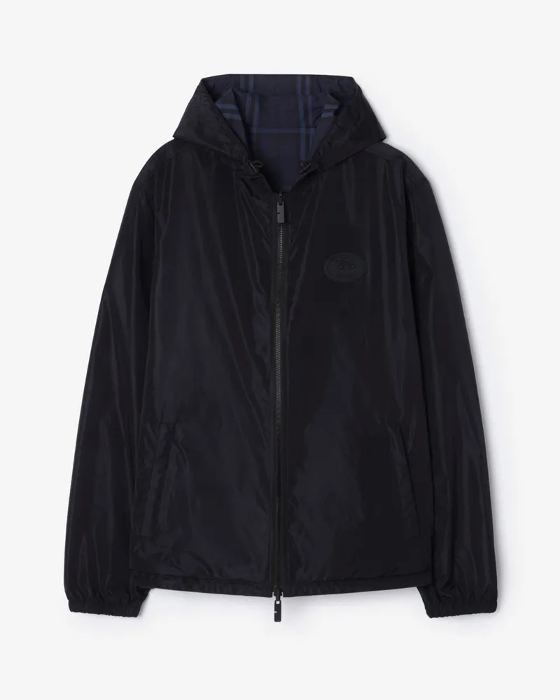 Burberry Wendbare Kapuzenjacke „Newport“ in Check , Size Dunkles