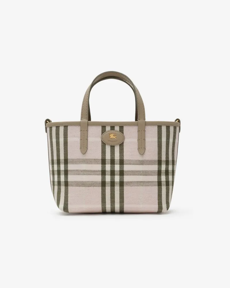 Burberry Mini Reversible Bloomsbury Tote Mushroom
