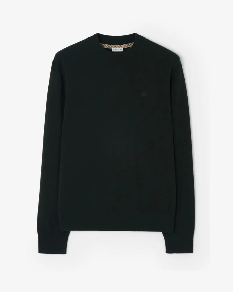 Burberry Kaschmirmisch-Pullover Anchor-grün