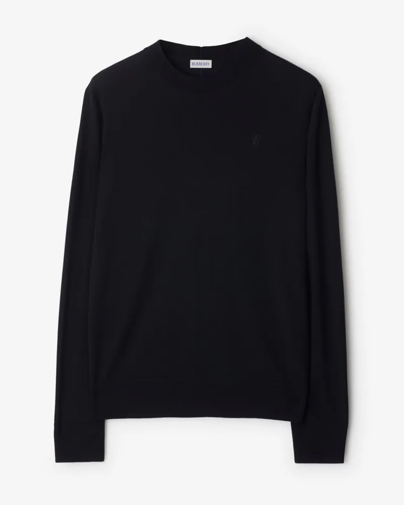 Burberry Wollpullover Marineblau