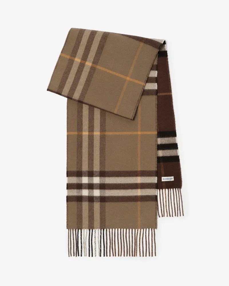 Burberry Wendbarer Kaschmirschal in Check Vole