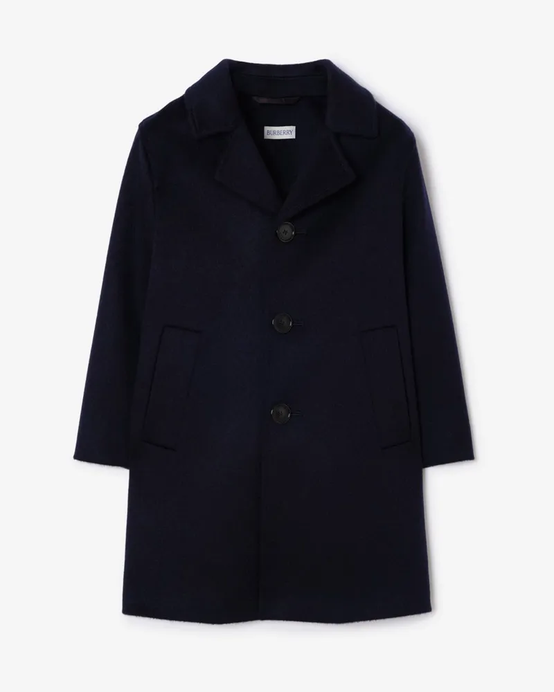 Burberry Car Coat aus Kaschmirmischung , Size Navy