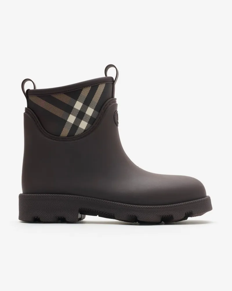 Burberry Regenstiefeletten „Marsh Stamp“ aus Gummi , Size Brown