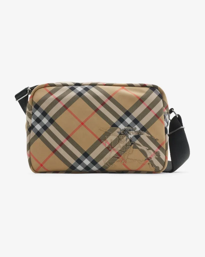Burberry Crossbody-Tasche in Check Sand-beige
