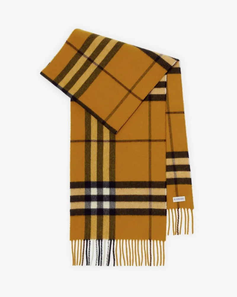 Burberry Kaschmirschal in Check Teak