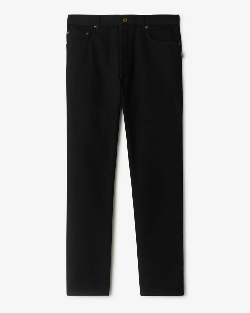 Burberry Schmale Jeans Schwarz