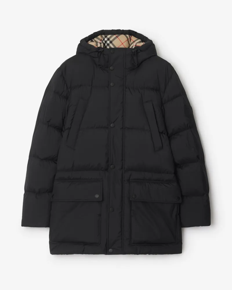 Burberry Wattierte Jacke mit Kapuze , Size Black