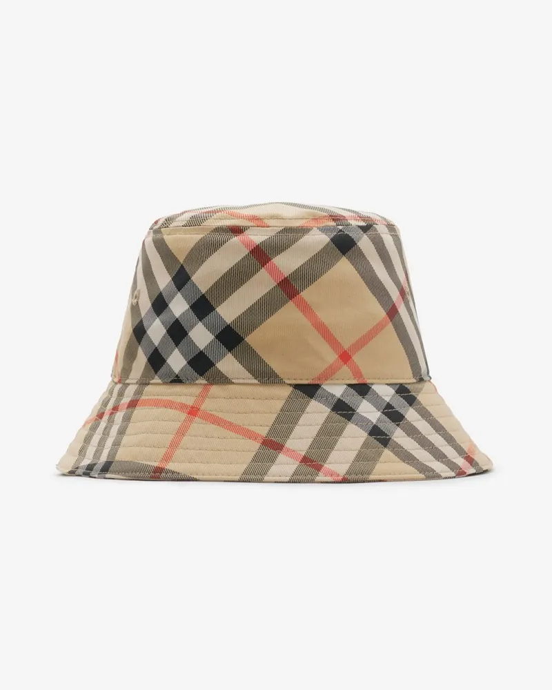 Burberry Fischerhut in Check Sand