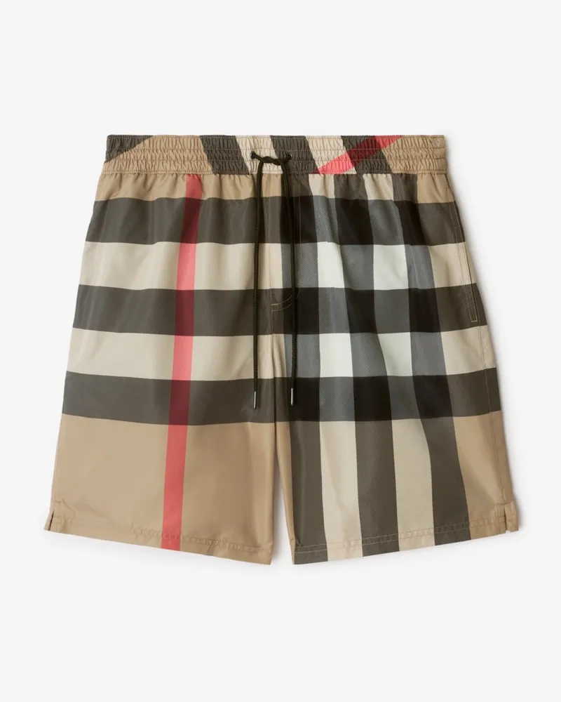 Burberry Schwimmshorts in Check , Size Vintage-beige