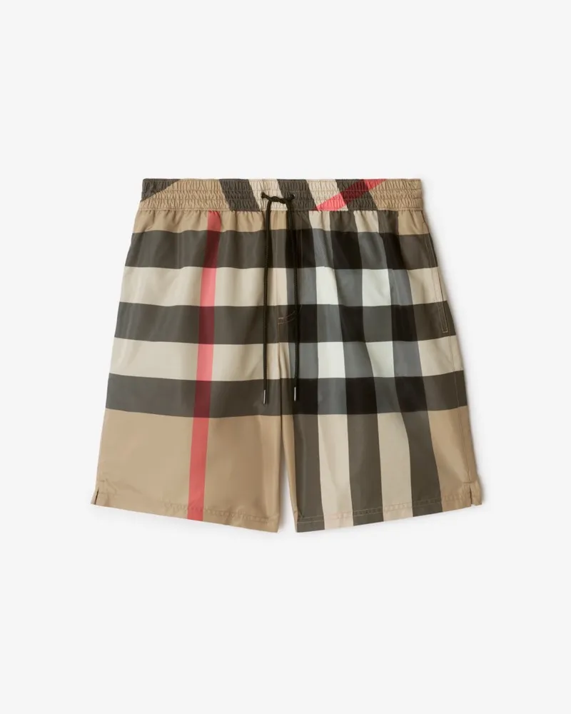 Burberry Schwimmshorts in Check , Size Vintage-beige