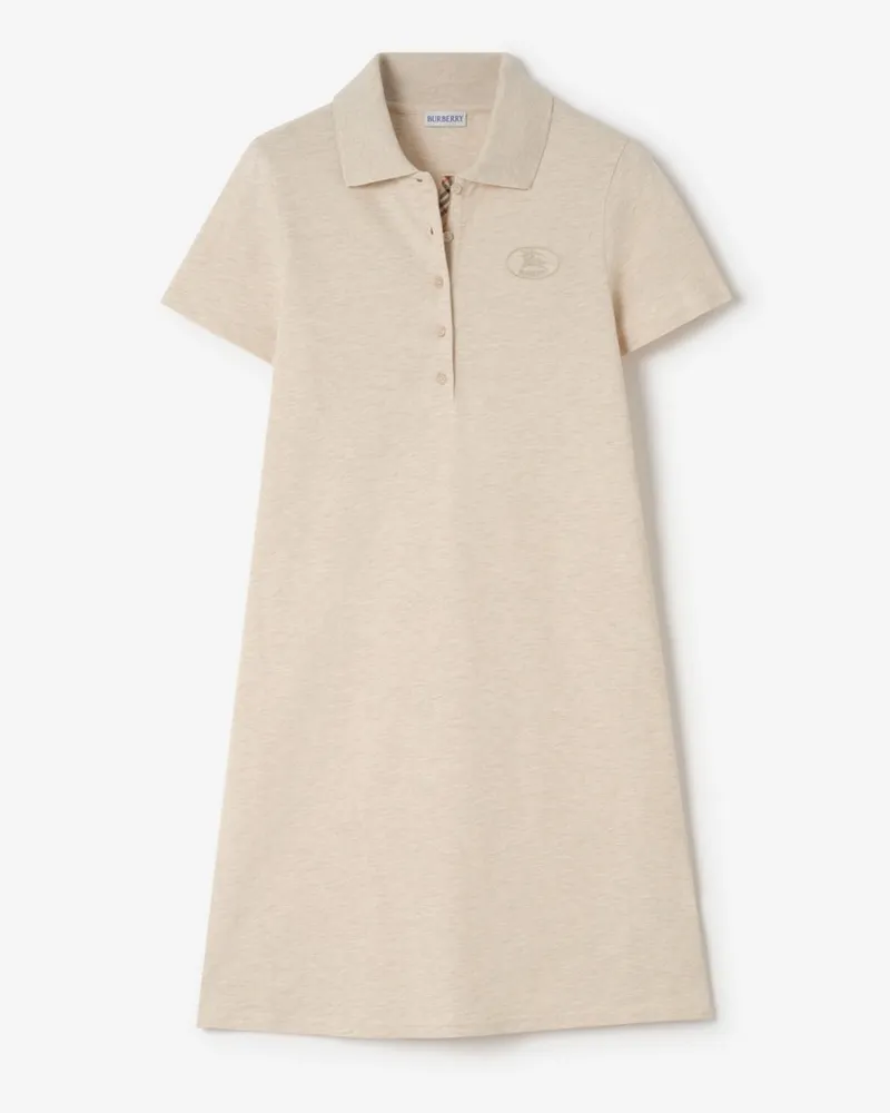 Burberry Baumwoll-Poloshirtkleid , Size Beige