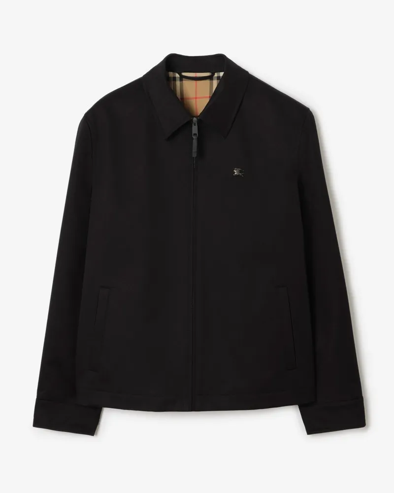 Burberry Harrington-Jacke „Bloomsbury“ aus Baumwolle , Size Black