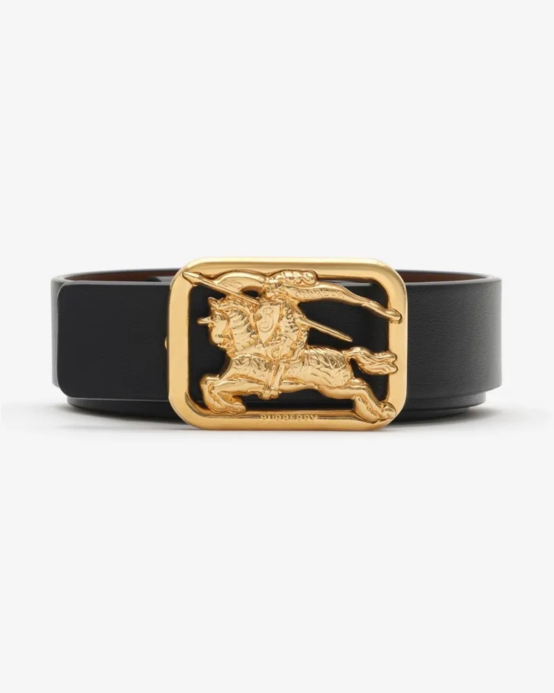 Burberry Wendbarer Ledergürtel „Rider“ , Size Black
