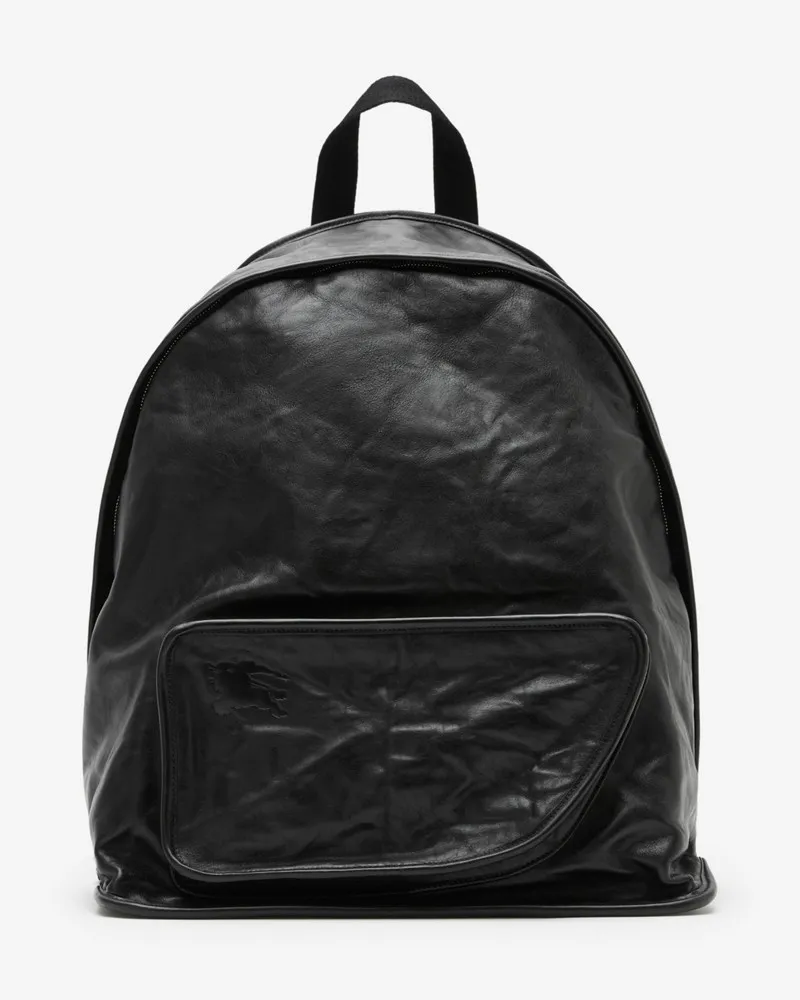 Burberry Großer Rucksack „Shield Schwarz