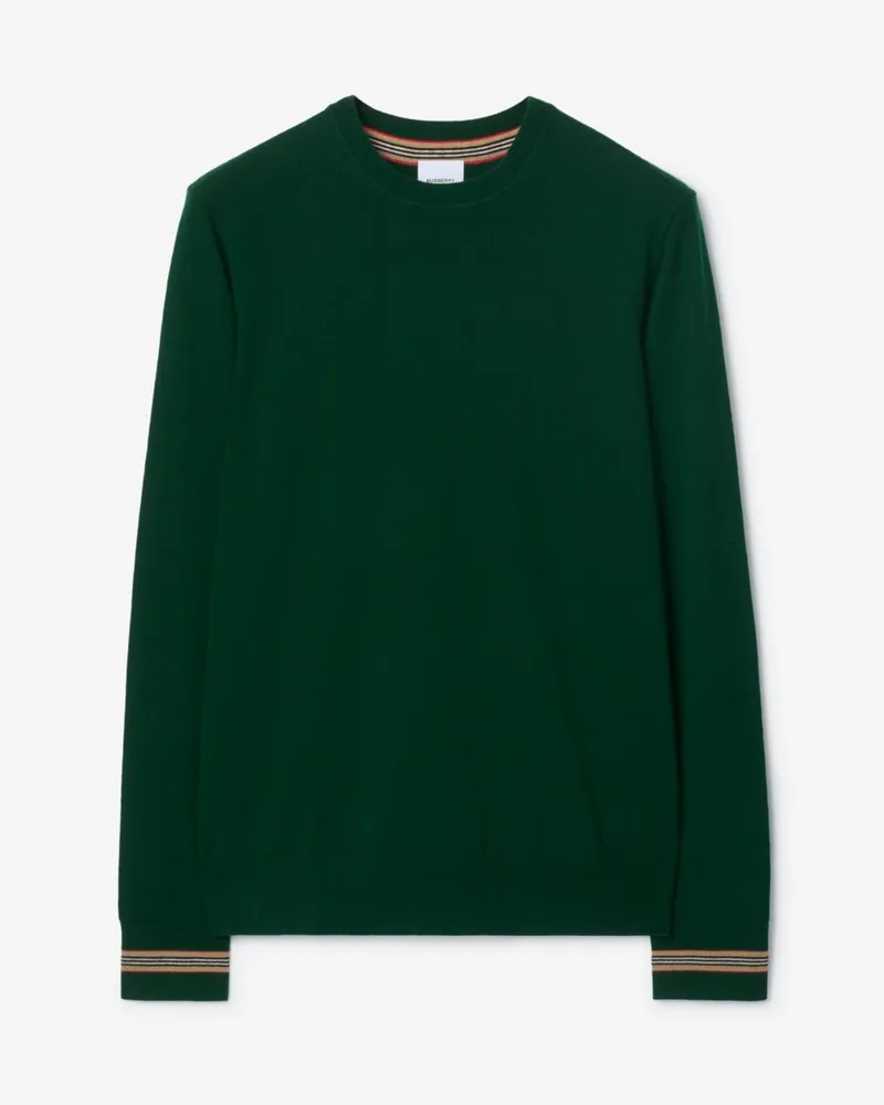 Burberry Wollpullover Dunkelgrün