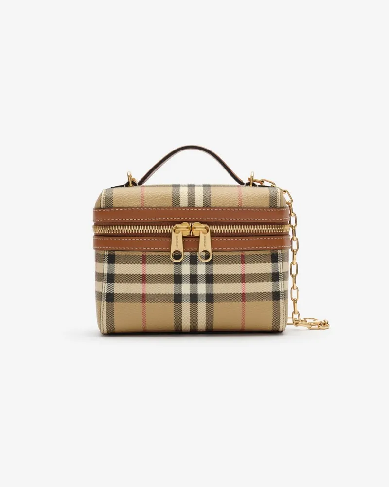 Burberry Vanity Bag im Kleinformat in Check Archive