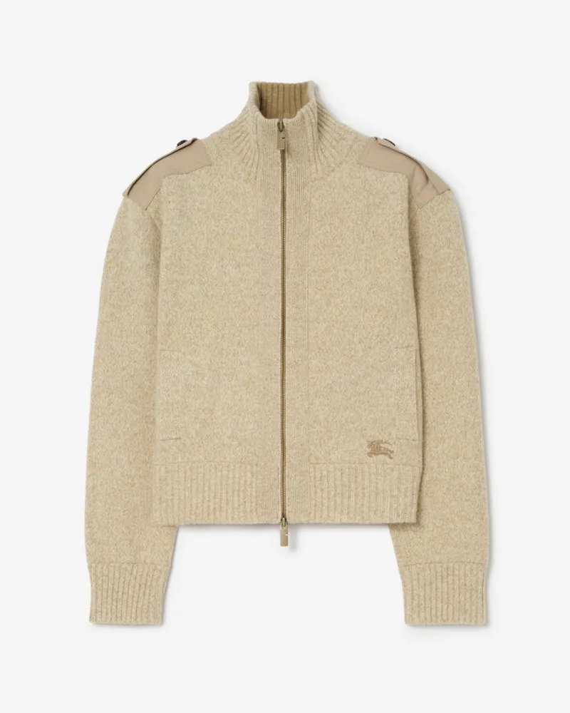 Burberry Woll-Kaschmir-Jacke , Size Hamper-beige