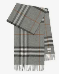 Burberry Kaschmirschal in Check Grau