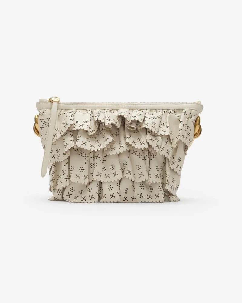 Burberry Rüschen-Tasche im Kleinformat Soap-beige