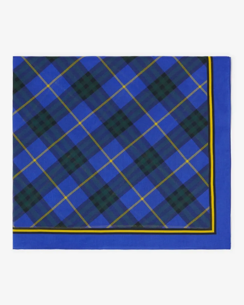 Burberry Baumwollschal in Check Leuchtendes