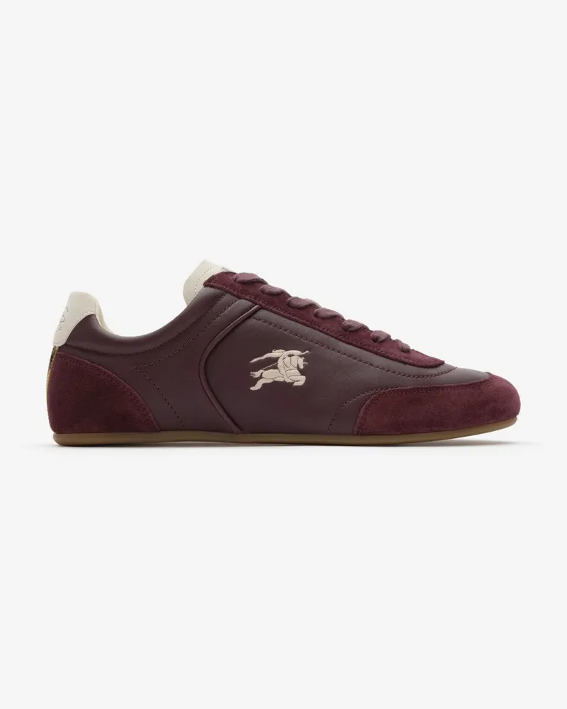 Burberry Leder-Sneaker „Knight Runner“ , Size Vinyard-rot