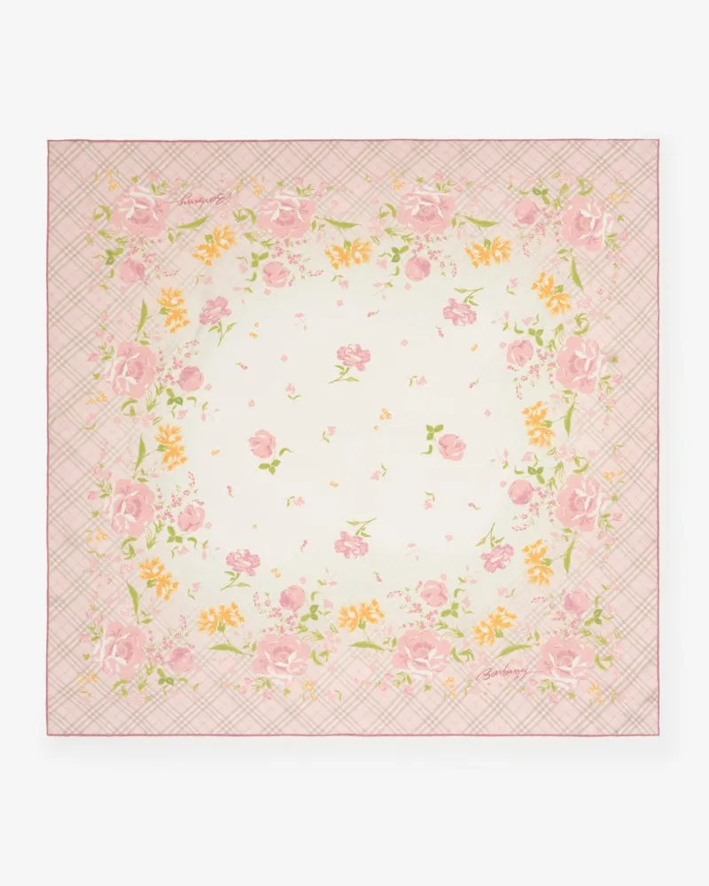 Burberry Garden Party Silk Scarf Quartz