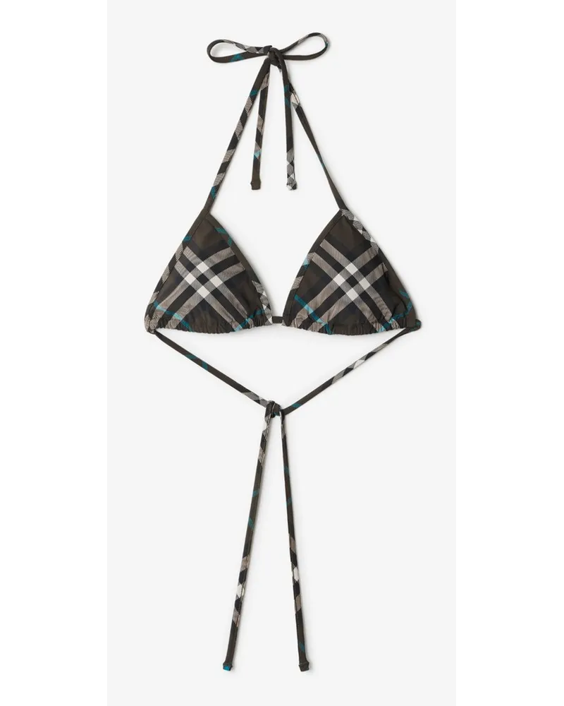 Burberry Bikinioberteil in Check Snug