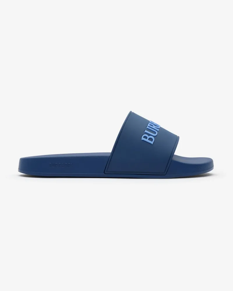 Burberry Slides mit Logo , Size Navy