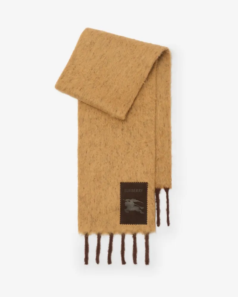 Burberry Alpakawollmisch-Schal Deer-braun