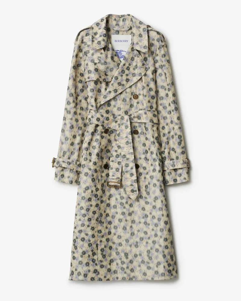 Burberry Langer leichter Trenchcoat mit Gänseblümchen Eccles