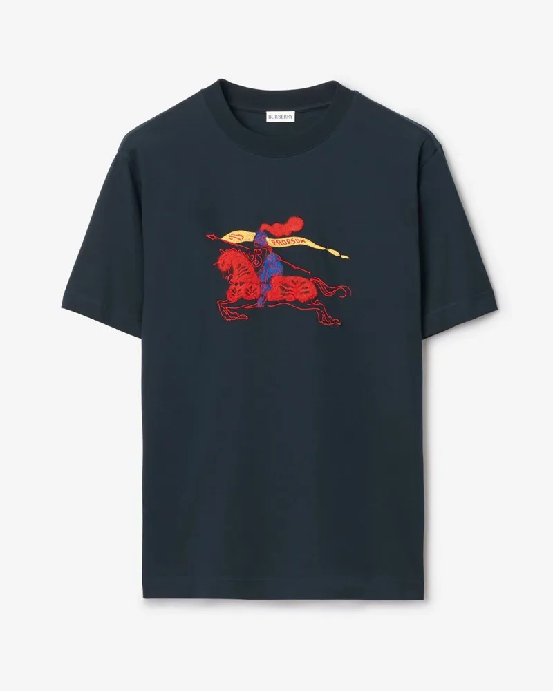 Burberry Baumwoll-T-Shirt mit EKD-Motiv , Size Marineblau