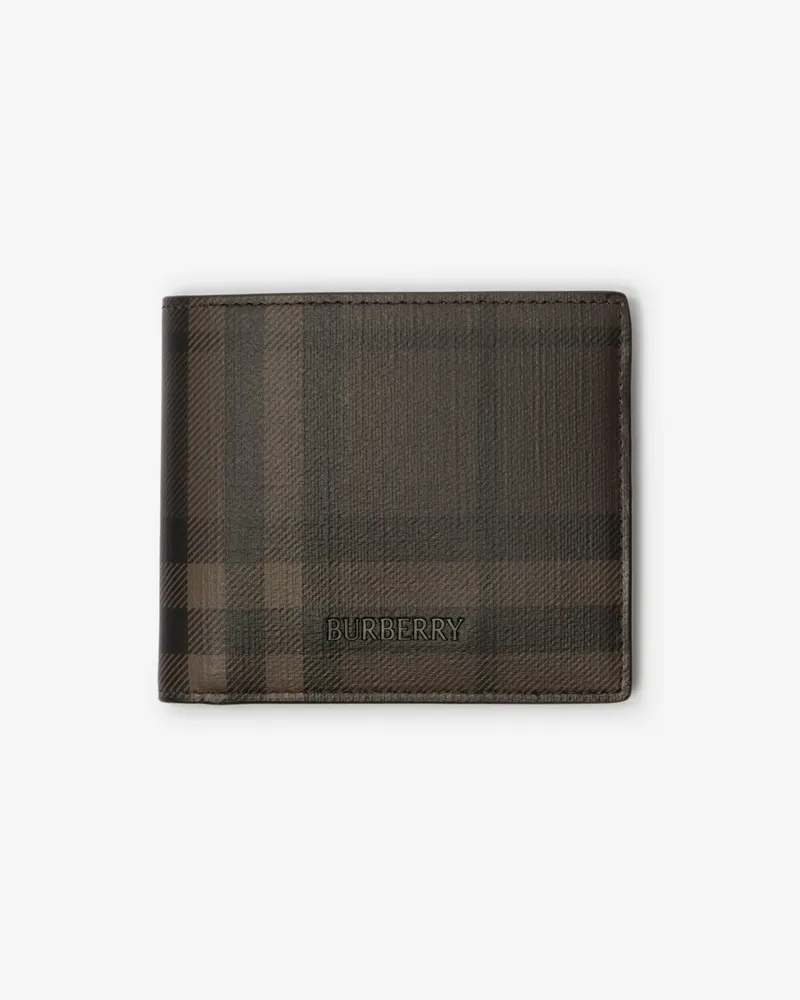Burberry Faltbrieftasche „City“ in Check Dark