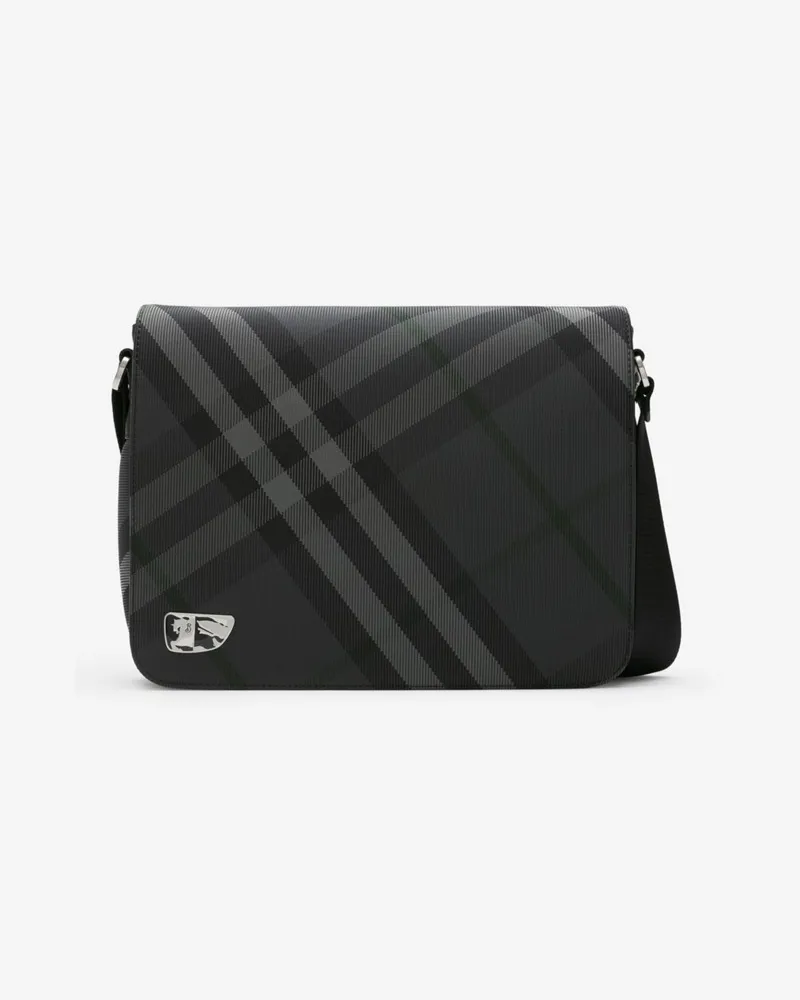 Burberry Messenger-Tasche „Grid Anthrazitfarben