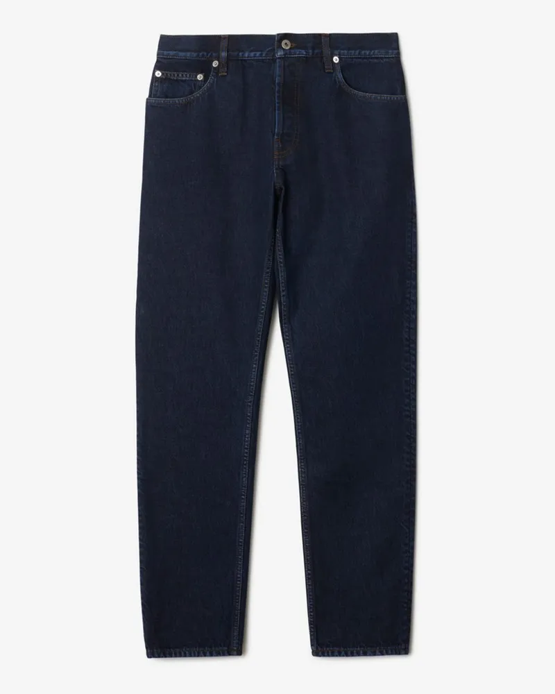 Burberry Schmal geschnittene Jeans Navyblau