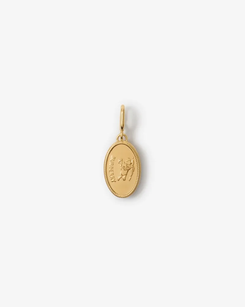 Burberry Knight Stamp-Anhänger Gold