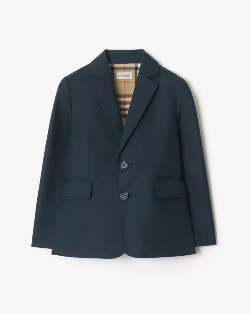 Burberry Elegantes Baumwolljackett Marineblau